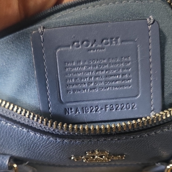 Coach Sky Blue Satchel - Picture 3 of 5